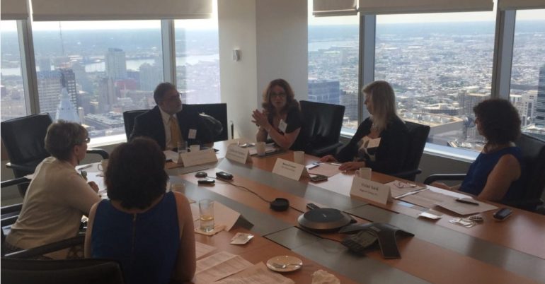 Vivian Isaak at the Philadelphia SmartCEO Think Tank roundtable